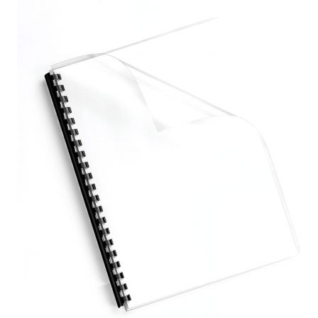 Fellowes Tapas de Encuadernación A4 Polipropileno Negro 500 Micras Pack de 100 Unidades